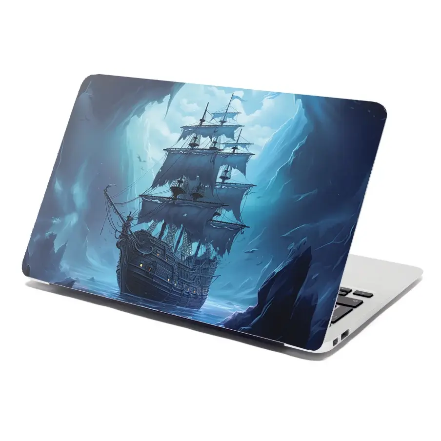 Samolepka na notebook Plachetnice v průrvě - 38x26 cm