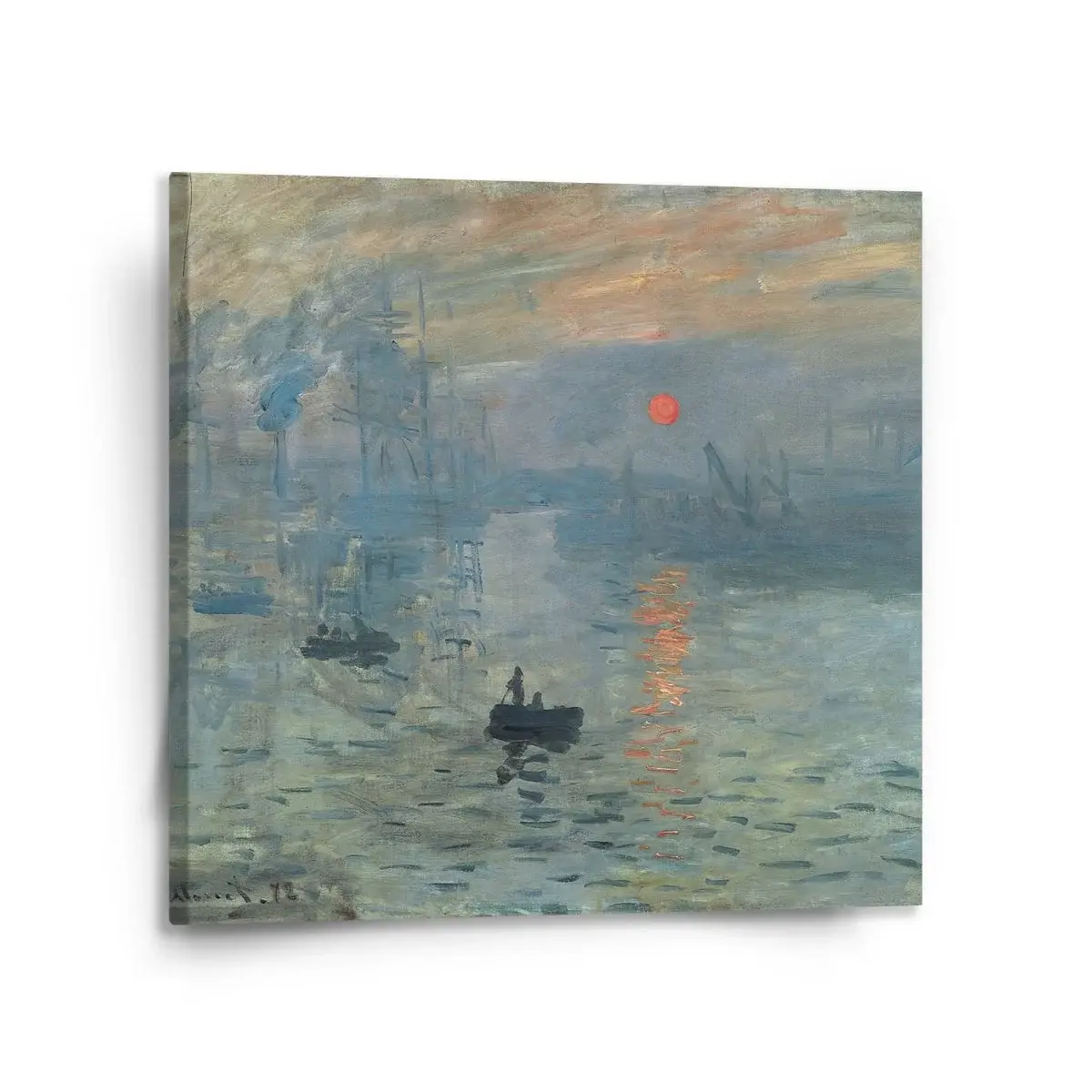 Obraz Imprese, východ slunce - Claude Monet - 110x110 cm