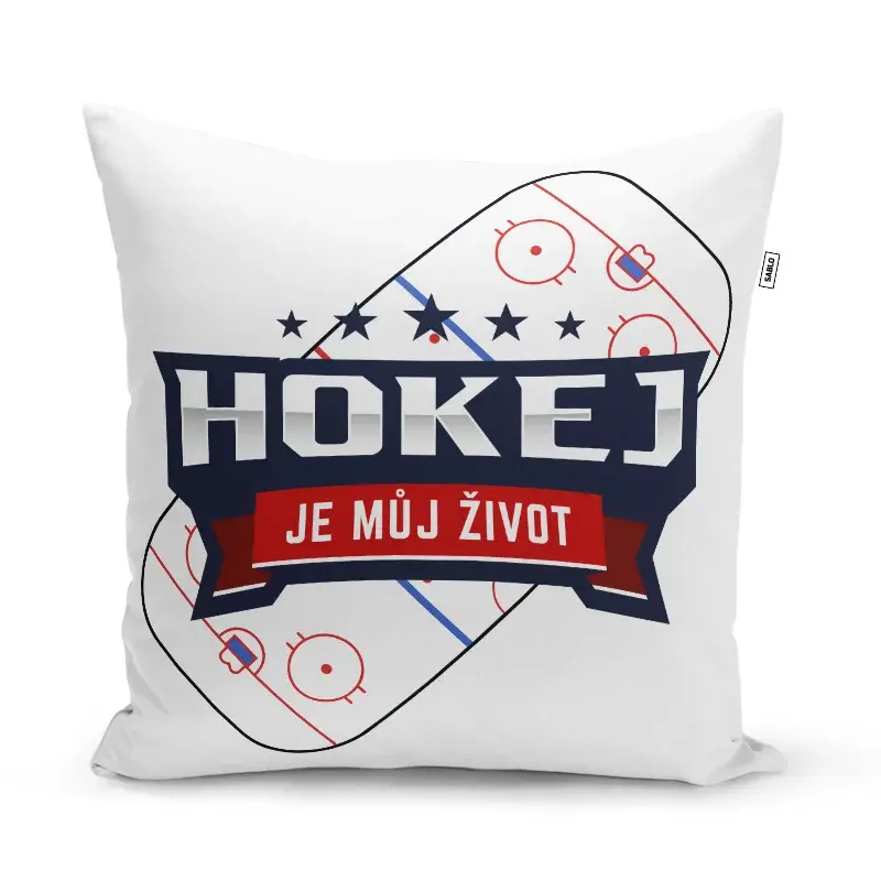 Polštář Hokej je můj život: 40x40 cm