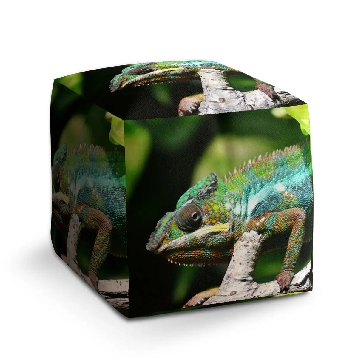 Taburet Cube Chameleon - 40x40x40 cm