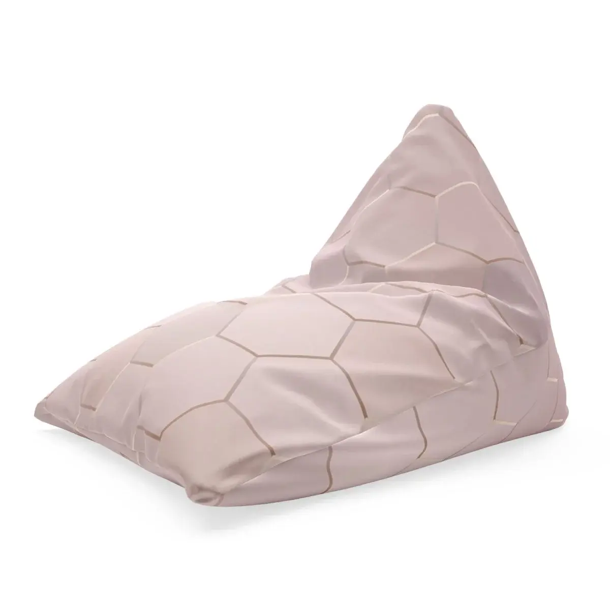 Sedací vak Triangl Rose gold: 120 x 100 x 100 cm