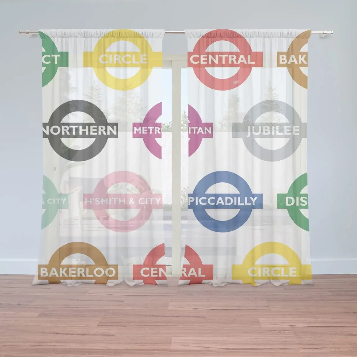 Záclony Metro: 2ks 150x250cm