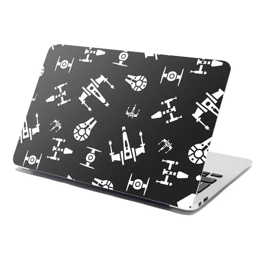 Samolepka na notebook Star Wars Vesmírné lodě Pattern - 29x20 cm