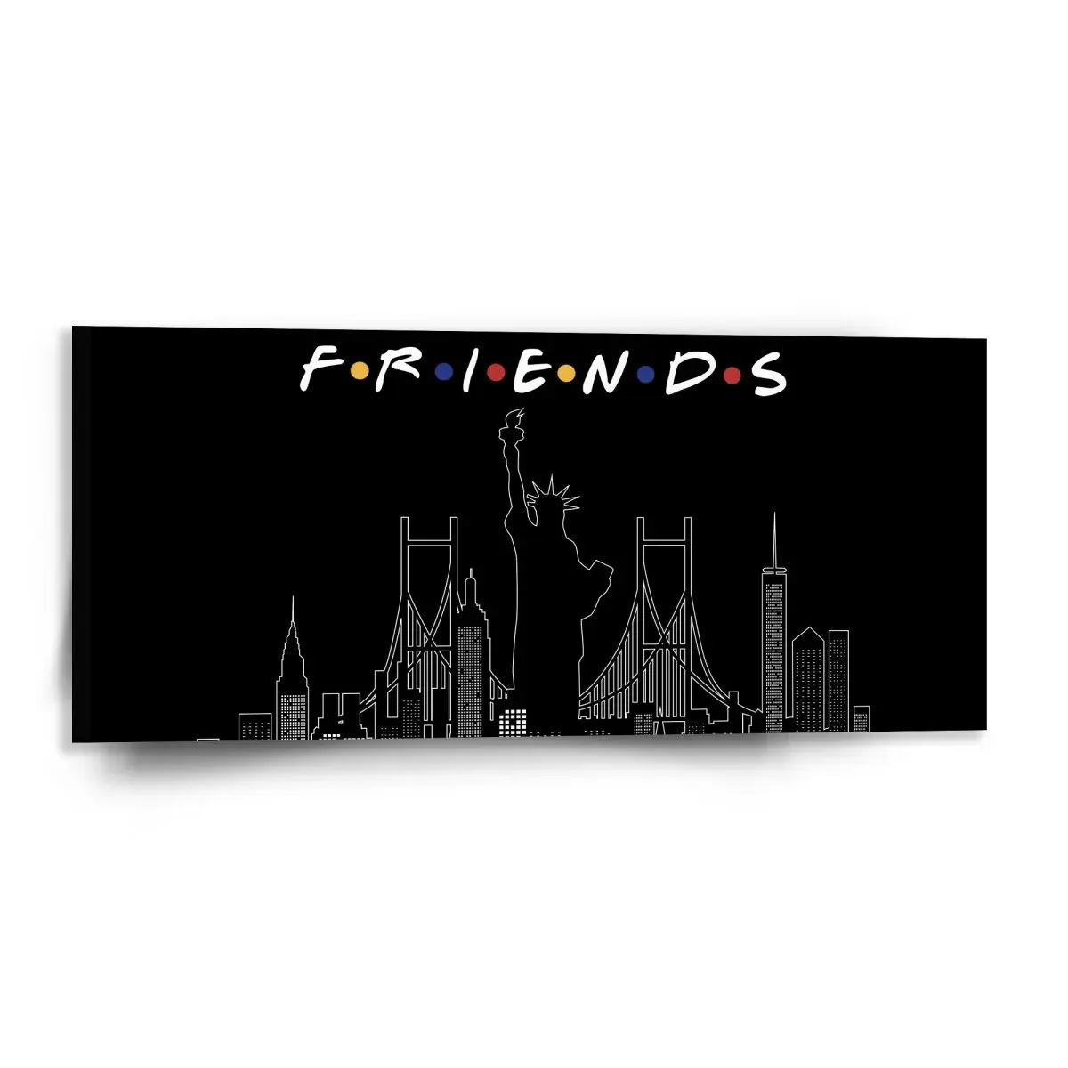 Obraz Seriál Přátelé FRIENDS Obrysy - 110x50 cm