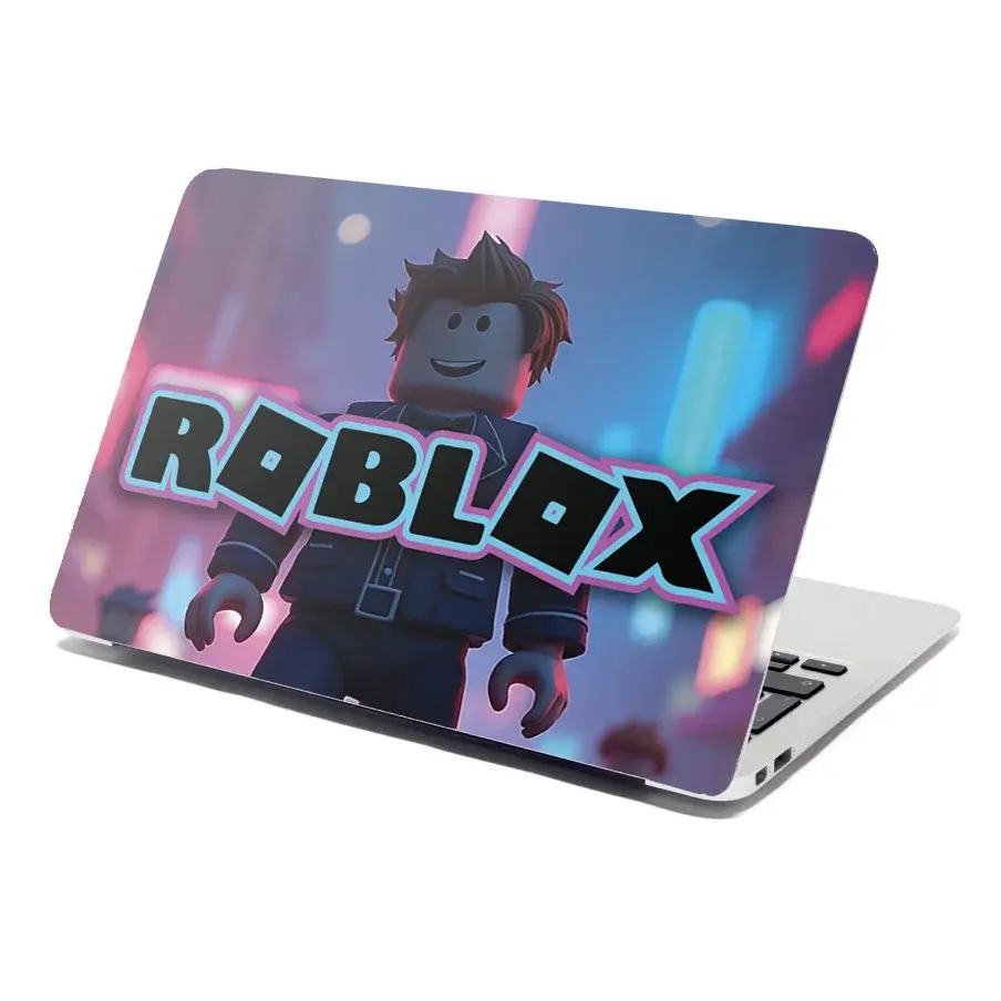 Samolepka na notebook ROBLOX Neonové město - 29x20 cm