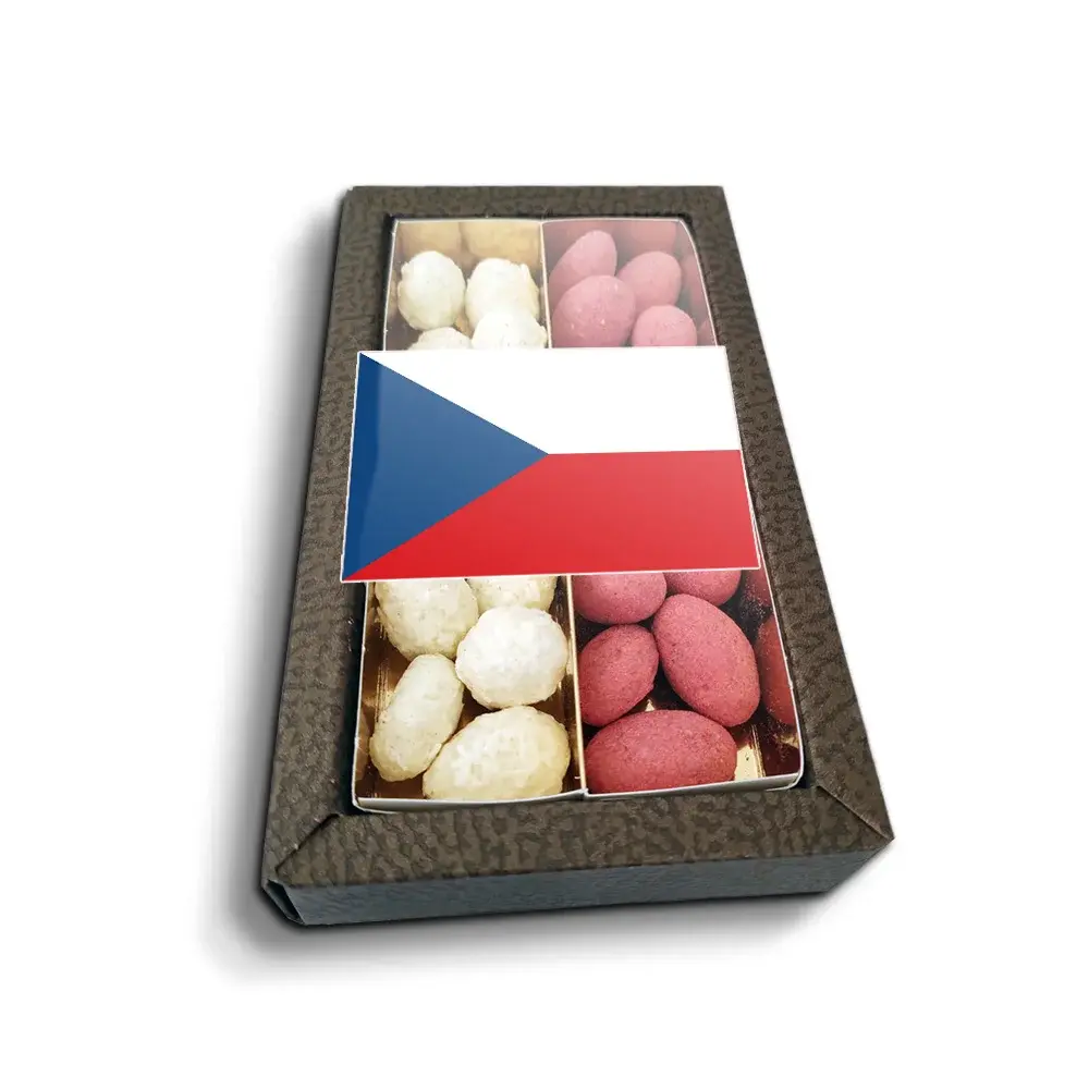 Mandle v čokoládě Česká vlajka - Český fanoušek - 2x 80g