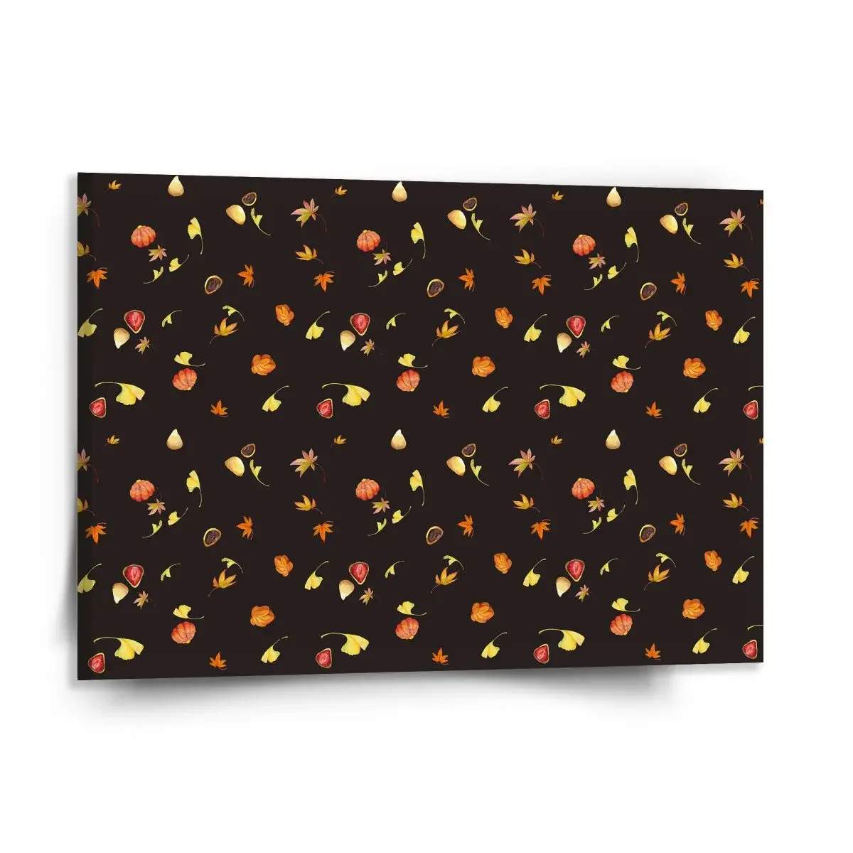 Obraz Podzim na černé - 150x110 cm