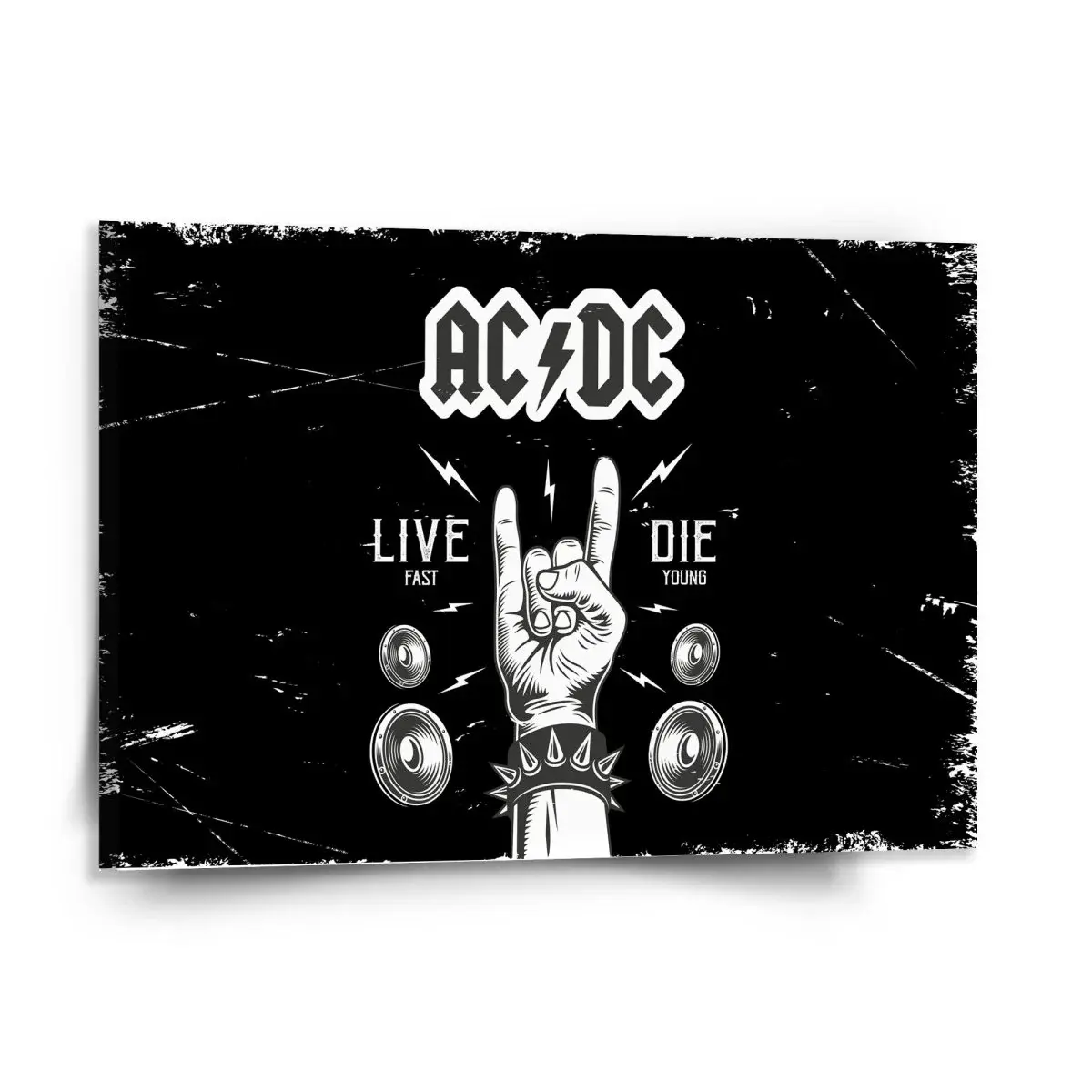 Obraz ACDC Live fast, die young - 150x110 cm
