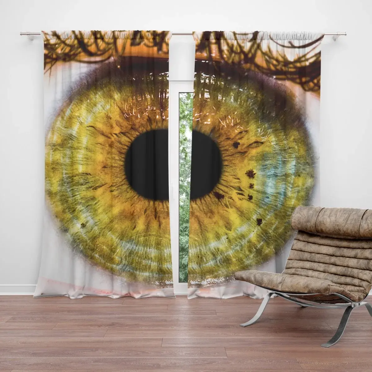 Závěs Oko: 2ks 140x250cm