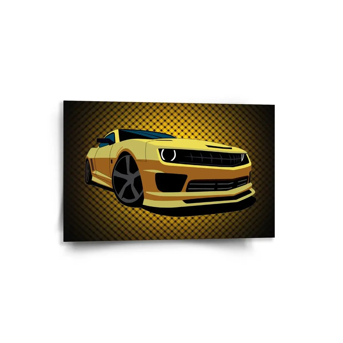 Obraz Chevrolet Camaro Žlutá mřížka - 60x40 cm