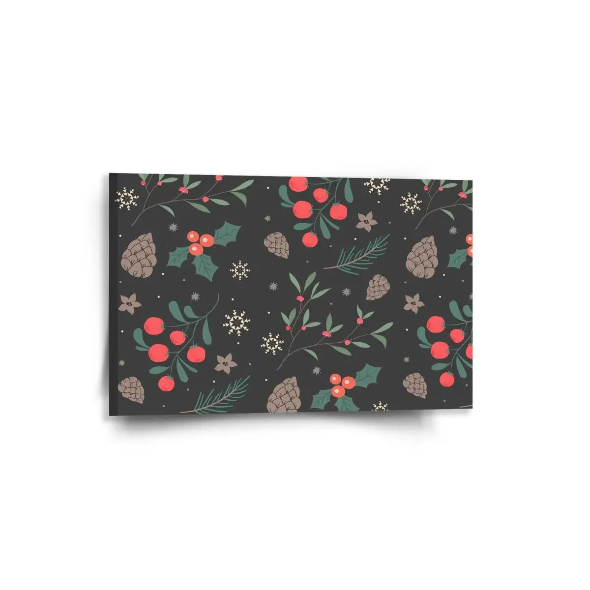Vánoční obraz Sváteční les - 60x40 cm