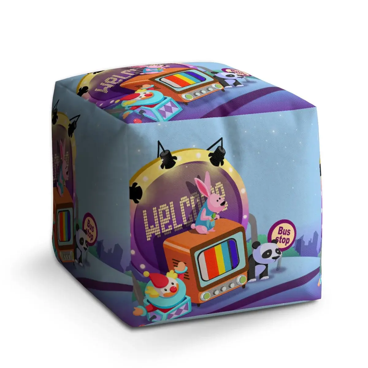 Taburet Cube Bus stop - 60x60x60 cm