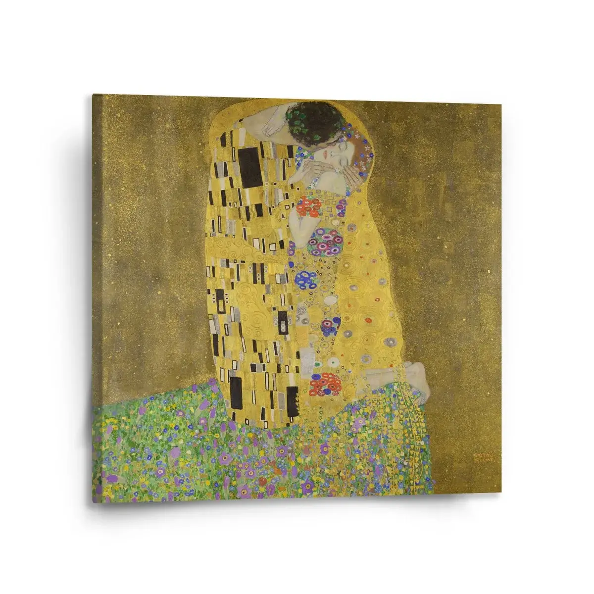 Obraz Polibek - Gustav Klimt - 110x110 cm