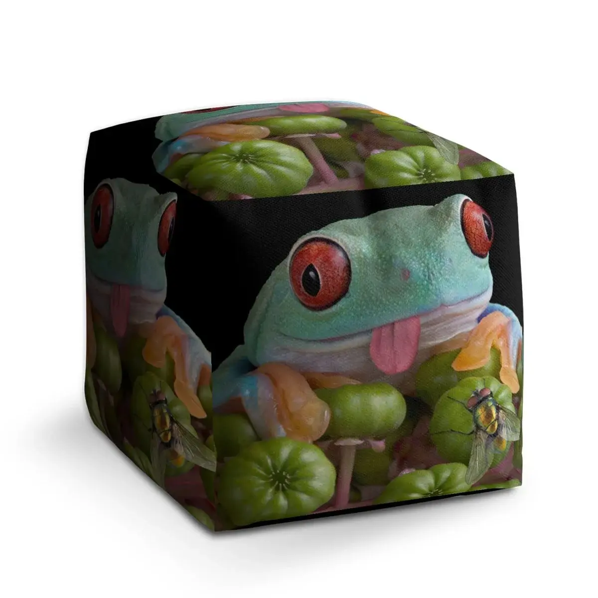 Taburet Cube Veselá žába - 60x60x60 cm