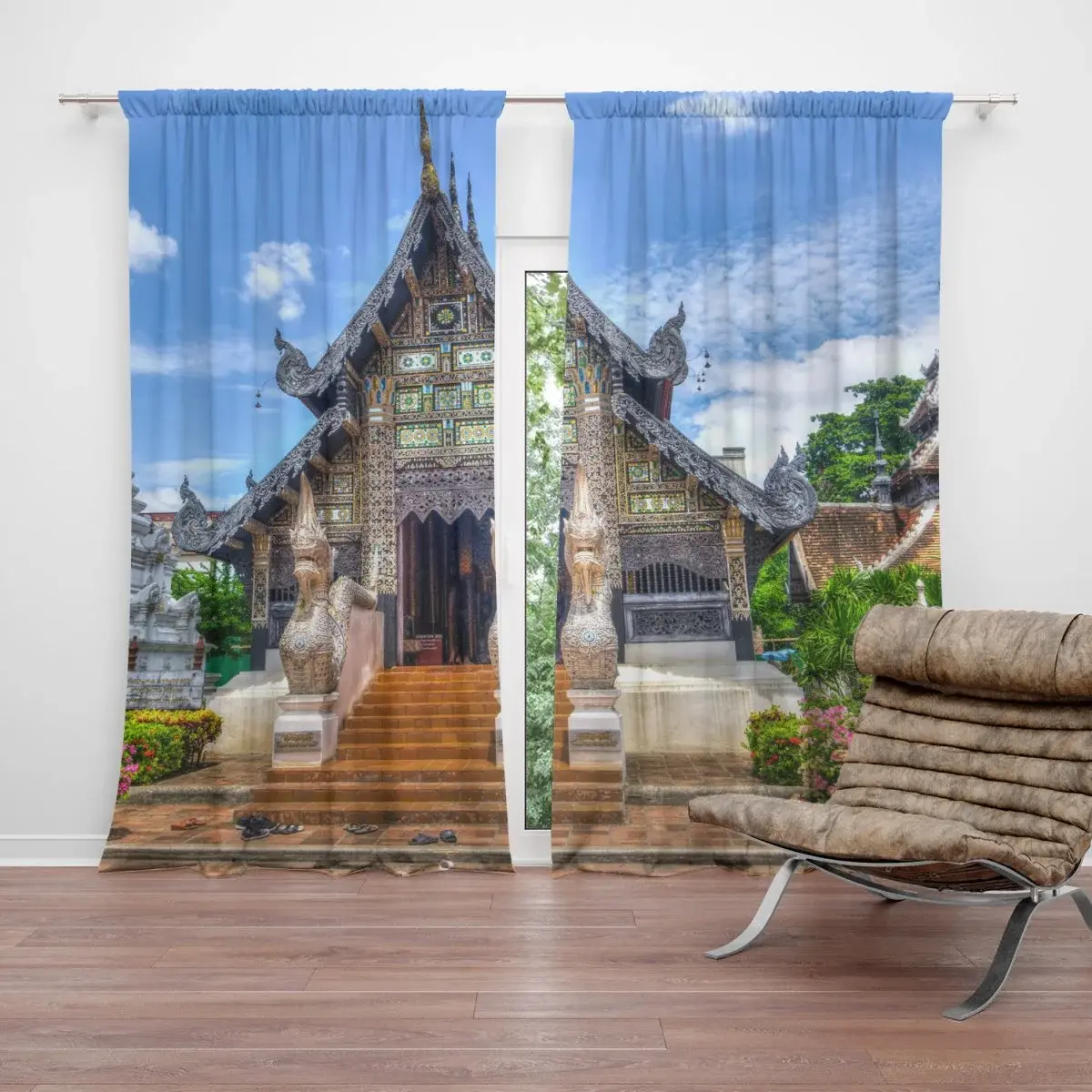 Závěs Chrám: 2ks 140x250cm