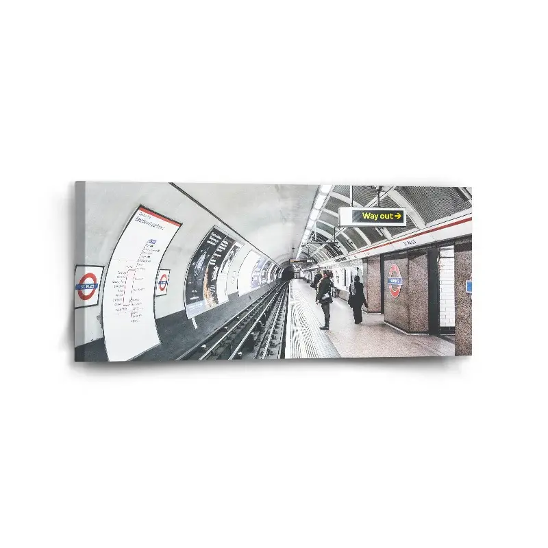 Obraz Stanice metra - 110x50 cm