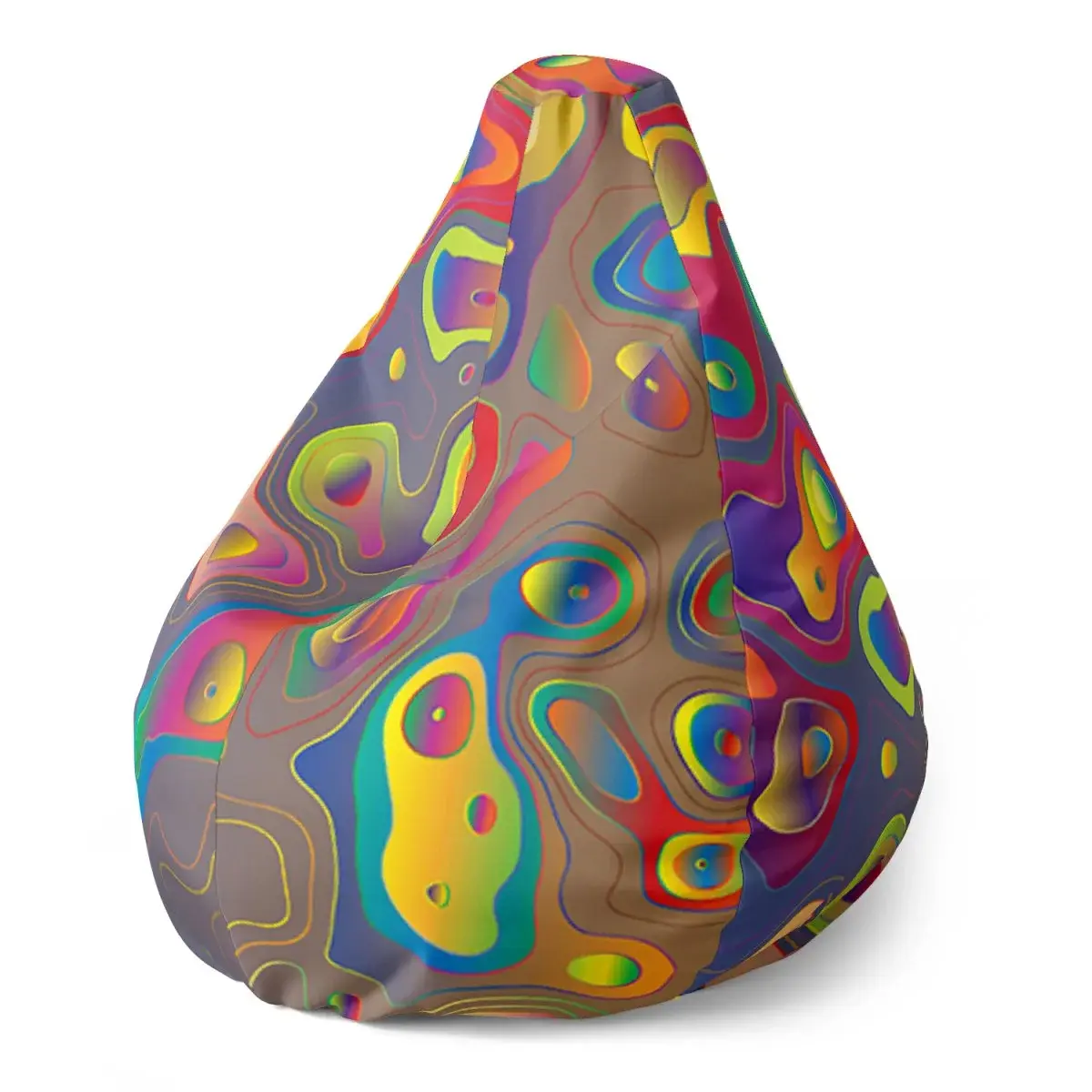 Sedací vak Pear Barevné skvrny - 70 x 95 x 15 cm
