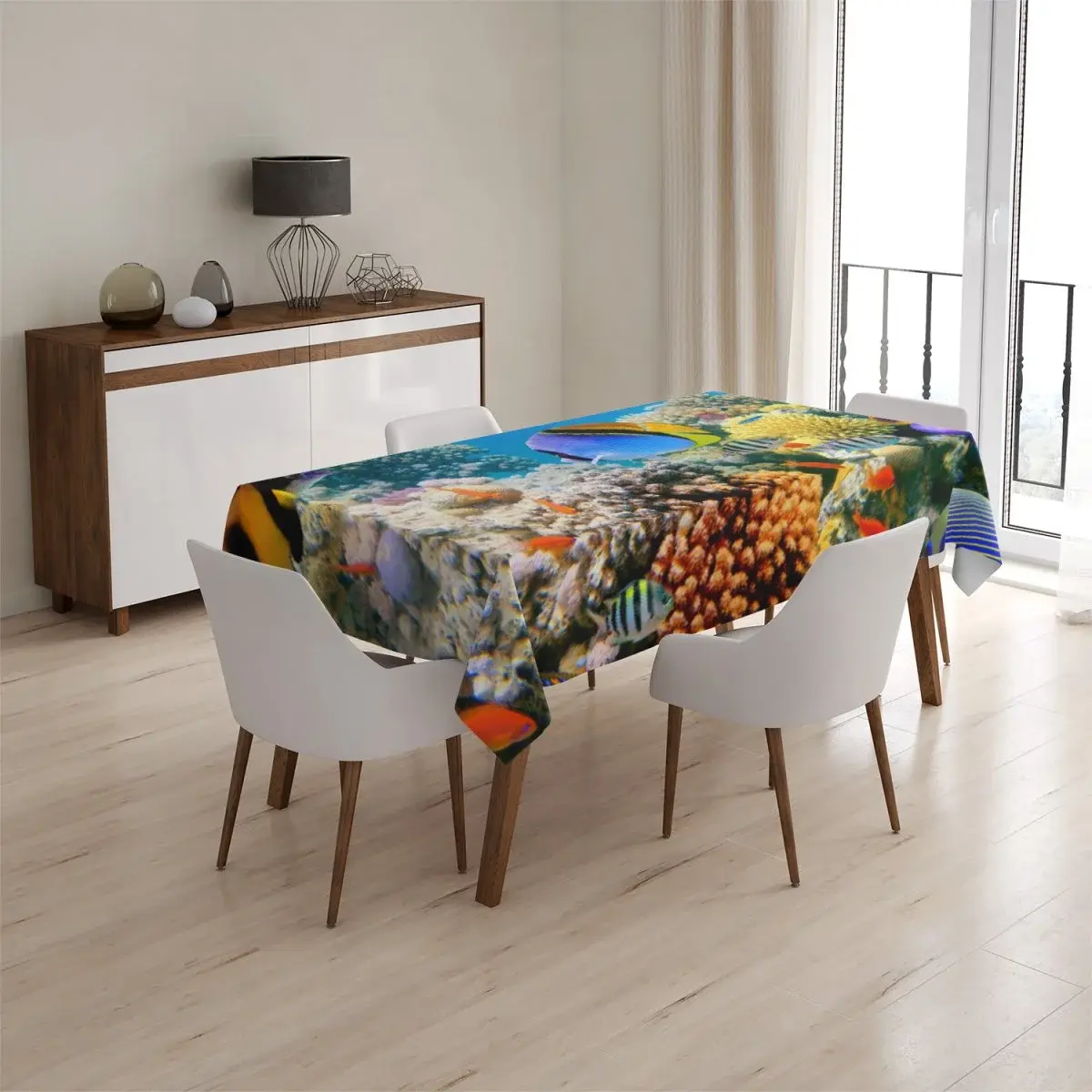 Ubrus Korálový útes - 90x90 cm