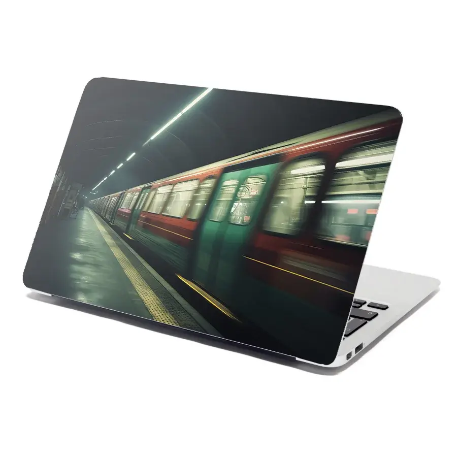 Samolepka na notebook Metro v tmavé stanici - 38x26 cm