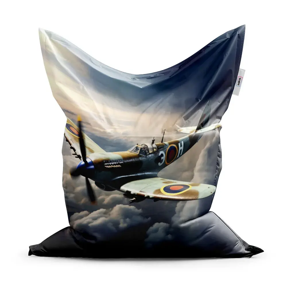 Sedací vak Stíhačka Spitfire - 150x100 cm