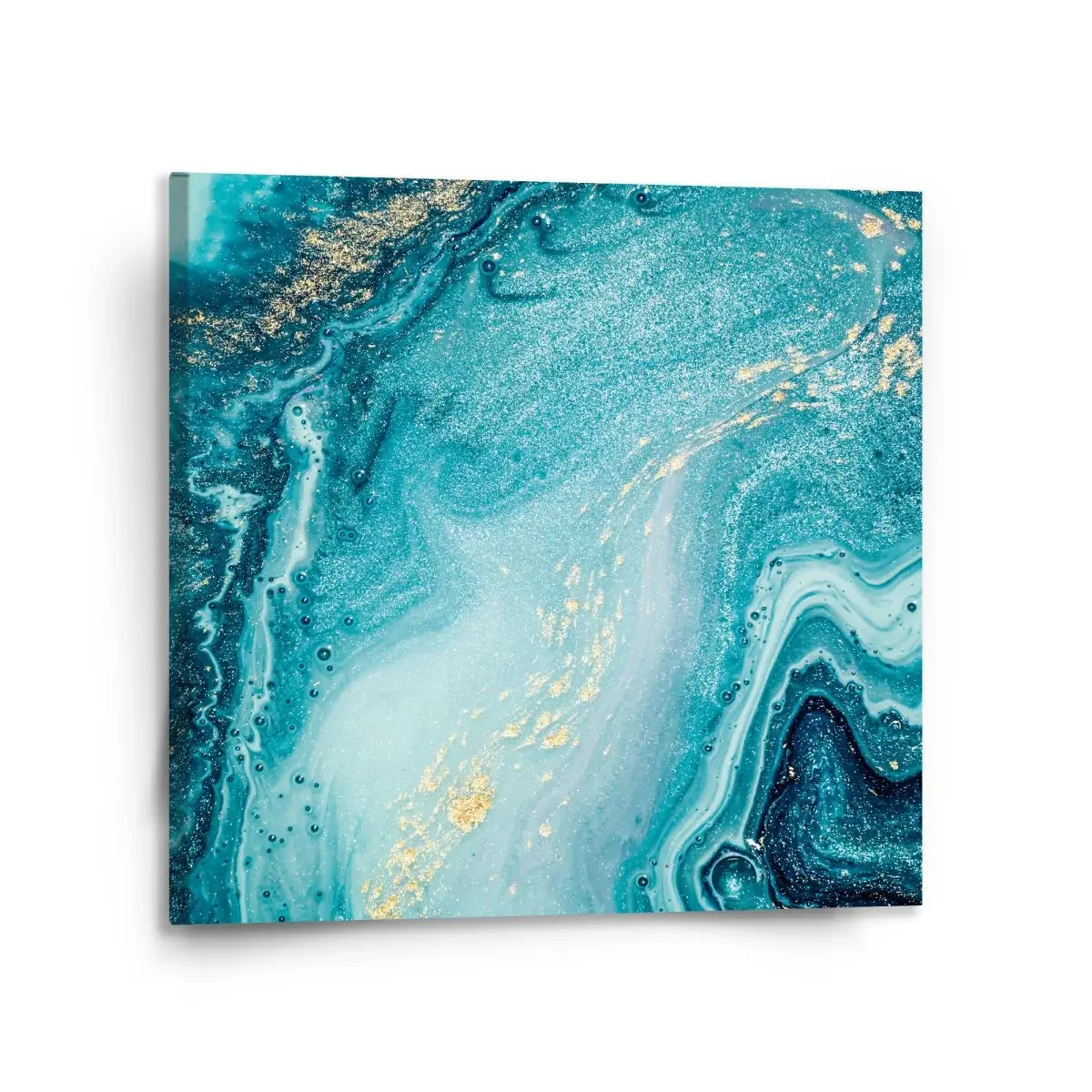 Obraz Modrý pigment - 110x110 cm