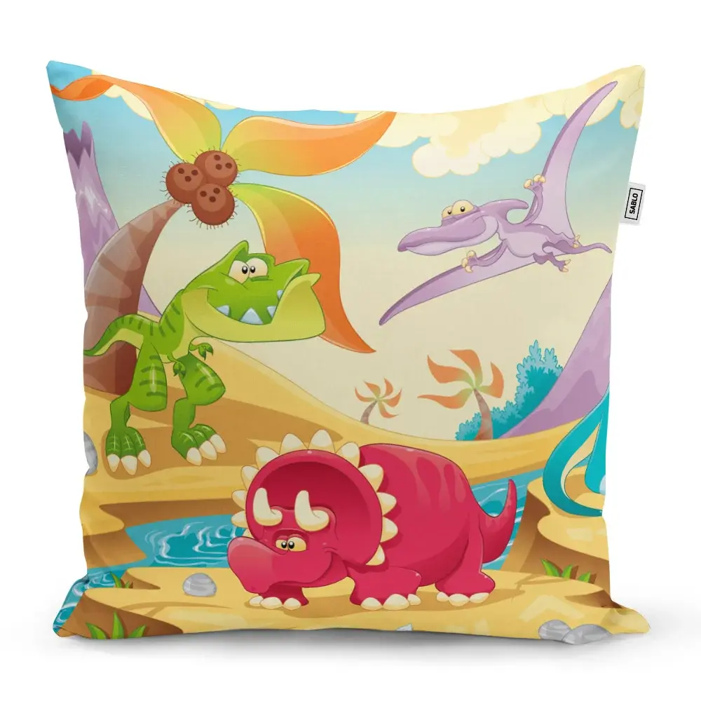 Polštář Dinosauři 5 - 50x50 cm