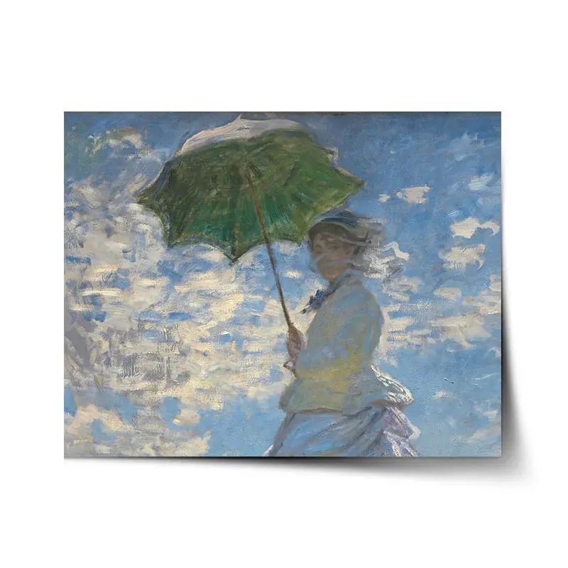 Plakát Dáma se slunečníkem - Claude Monet - 60x40 cm