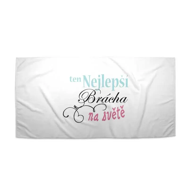 Ručník Ten nejlepší brácha na světě - 70x140 cm