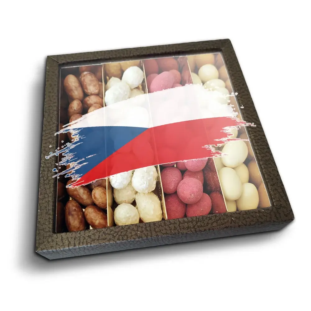 Mandle v čokoládě Česká vlajka - Fandím česku - 4x 80g