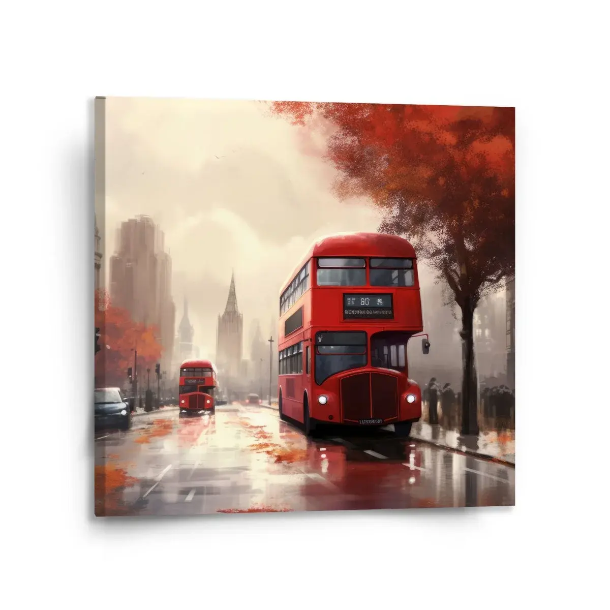 Obraz Londýn Double-decker 1 - 110x110 cm