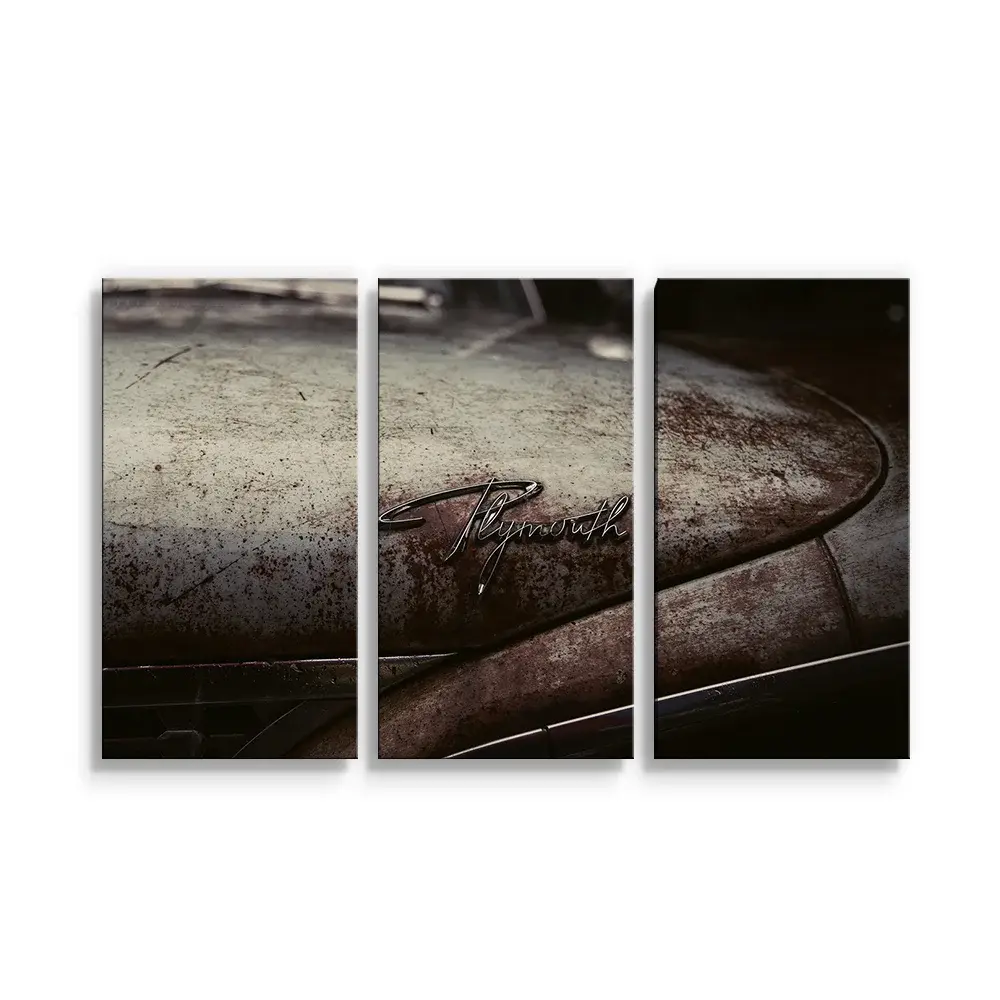 Obraz - 3-dílný Veterán Plymouth - 120x80 cm