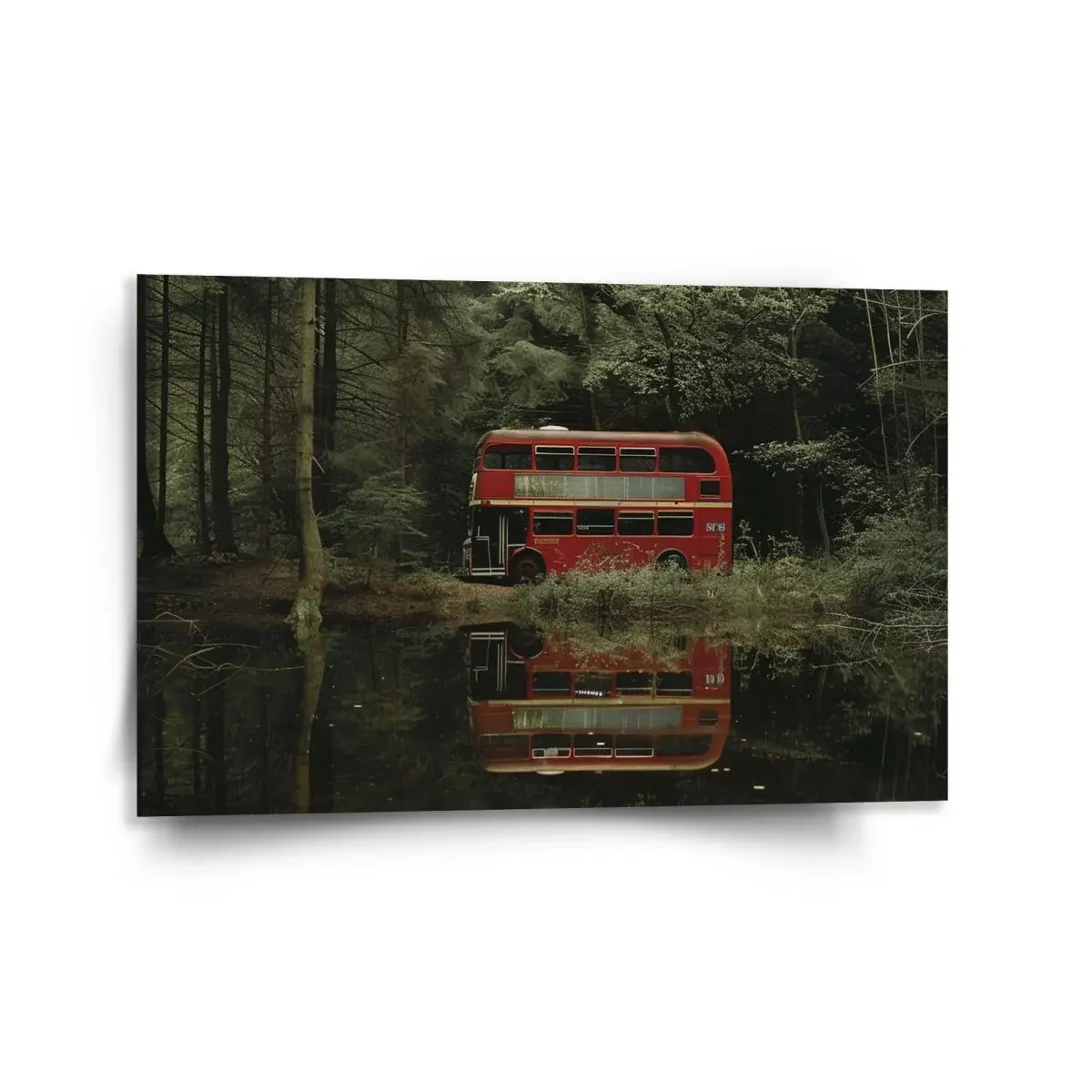 Obraz Červený patrový autobus - 120x80 cm