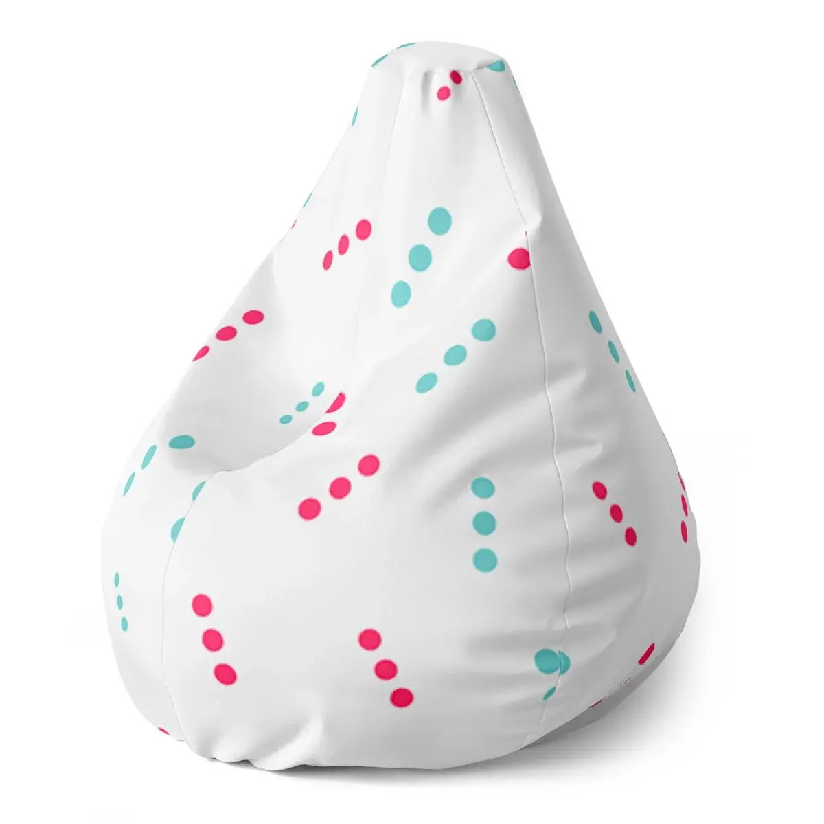 Sedací vak Pear Tečkované čárky - 70 x 95 x 15 cm