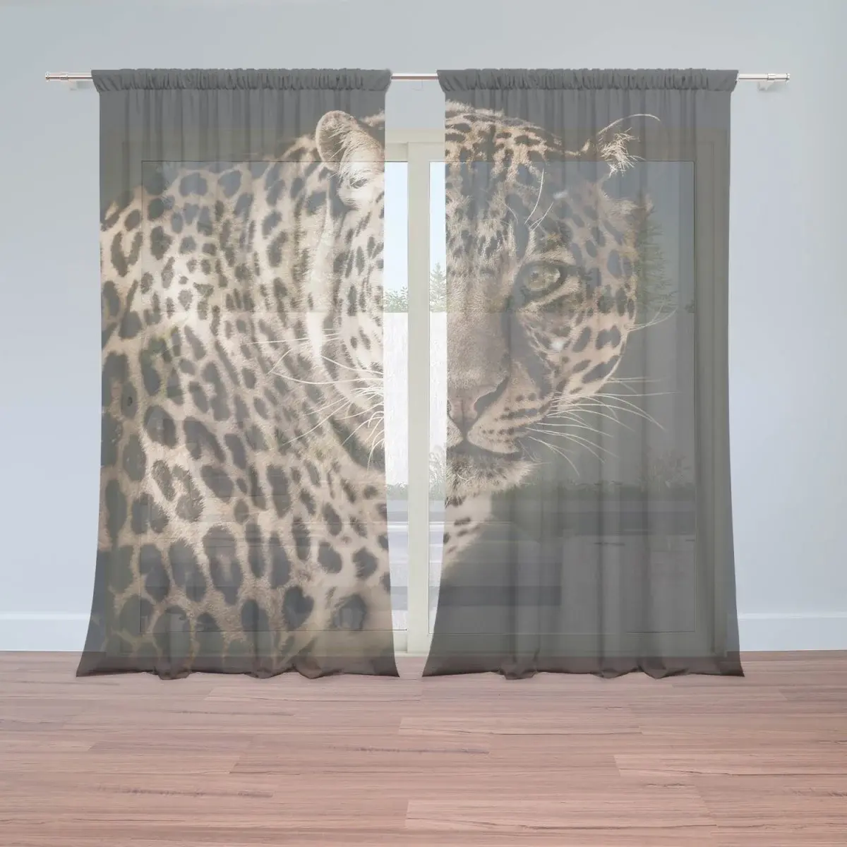 Záclony Levhart: 2ks 150x250cm