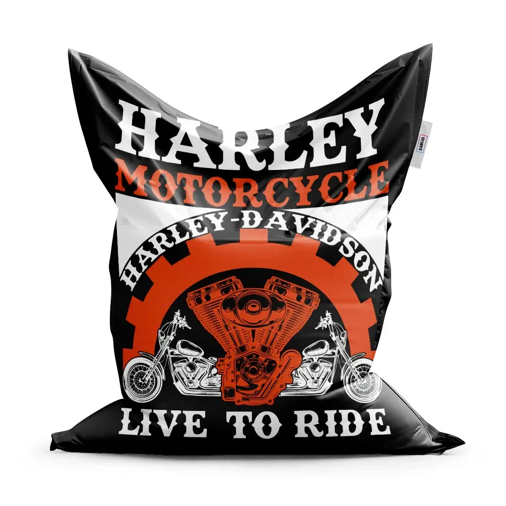 Sedací vak Harley-Davidson Live to ride - 150x100 cm