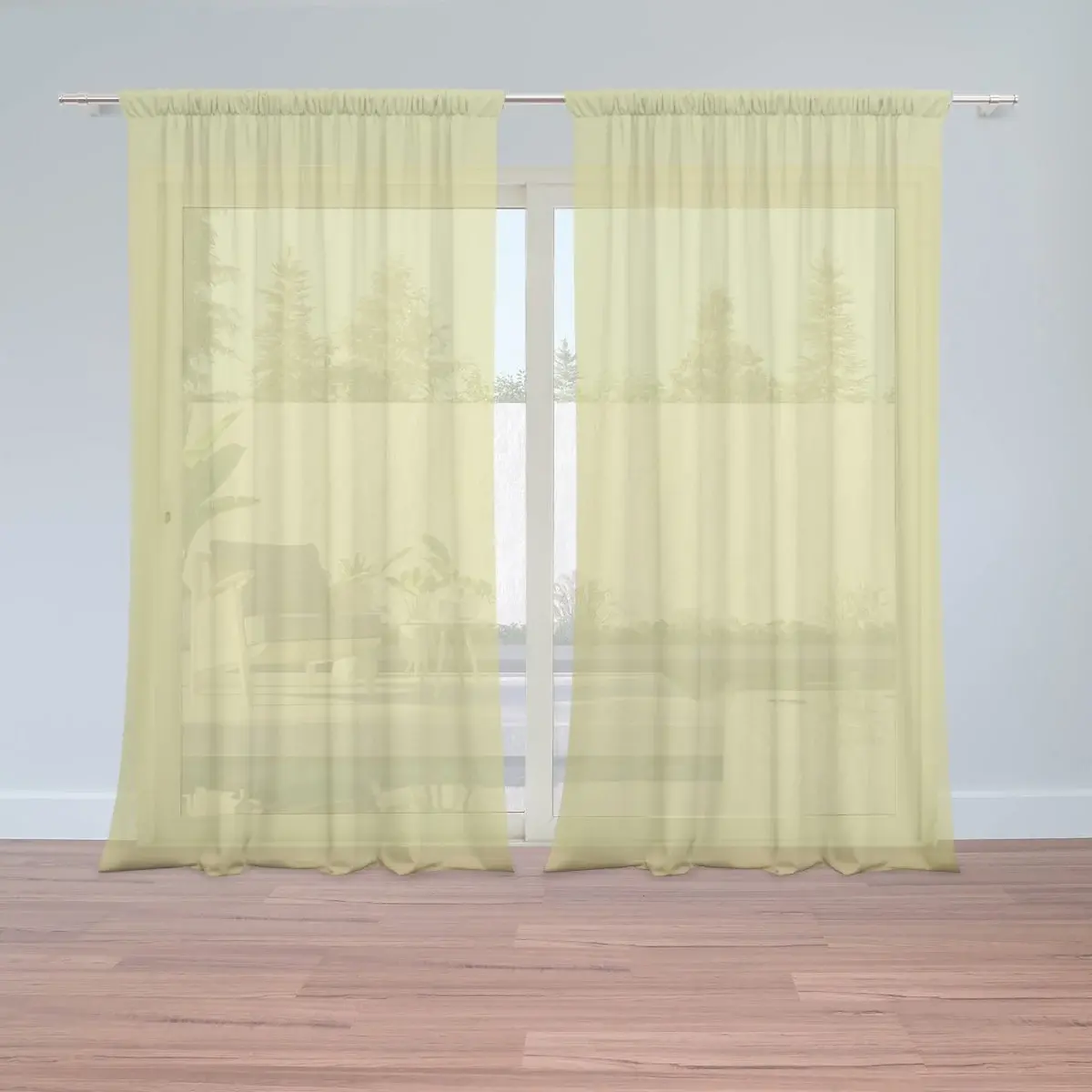 Záclony Avokádo: 2ks 150x250cm