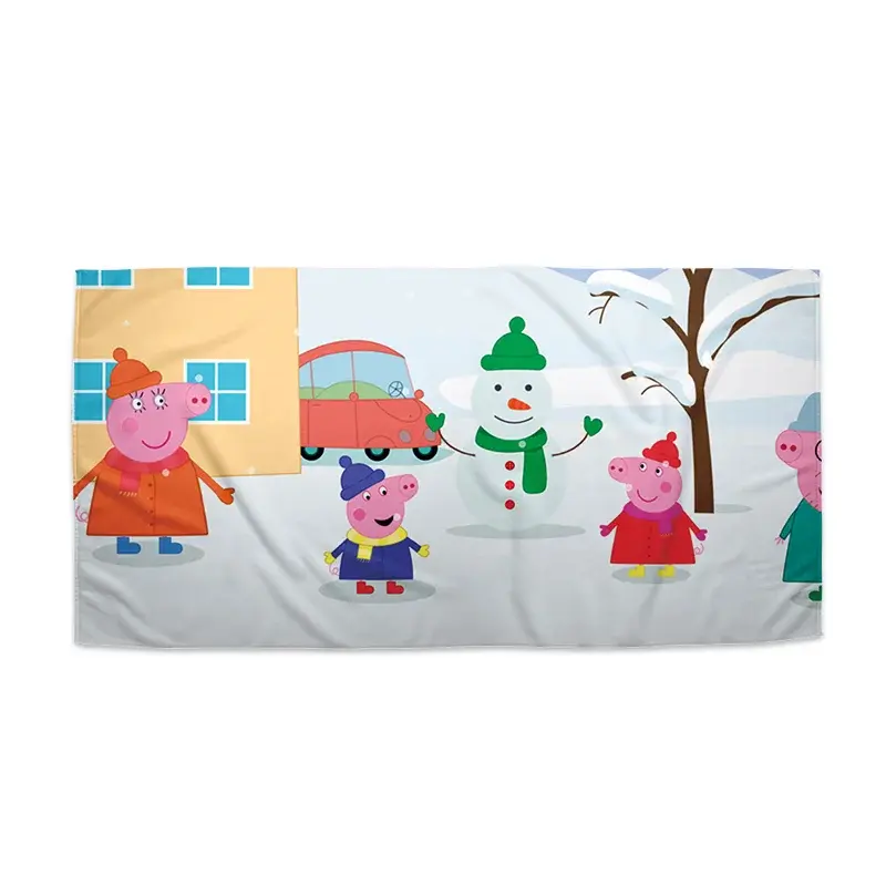 Ručník Prasátko Pepina Zima - 70x140 cm