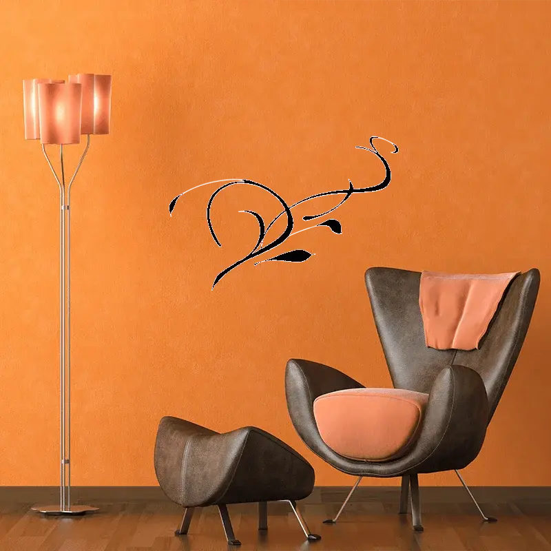 Samolepka na zeď: Ornament Diole - 106x120 cm