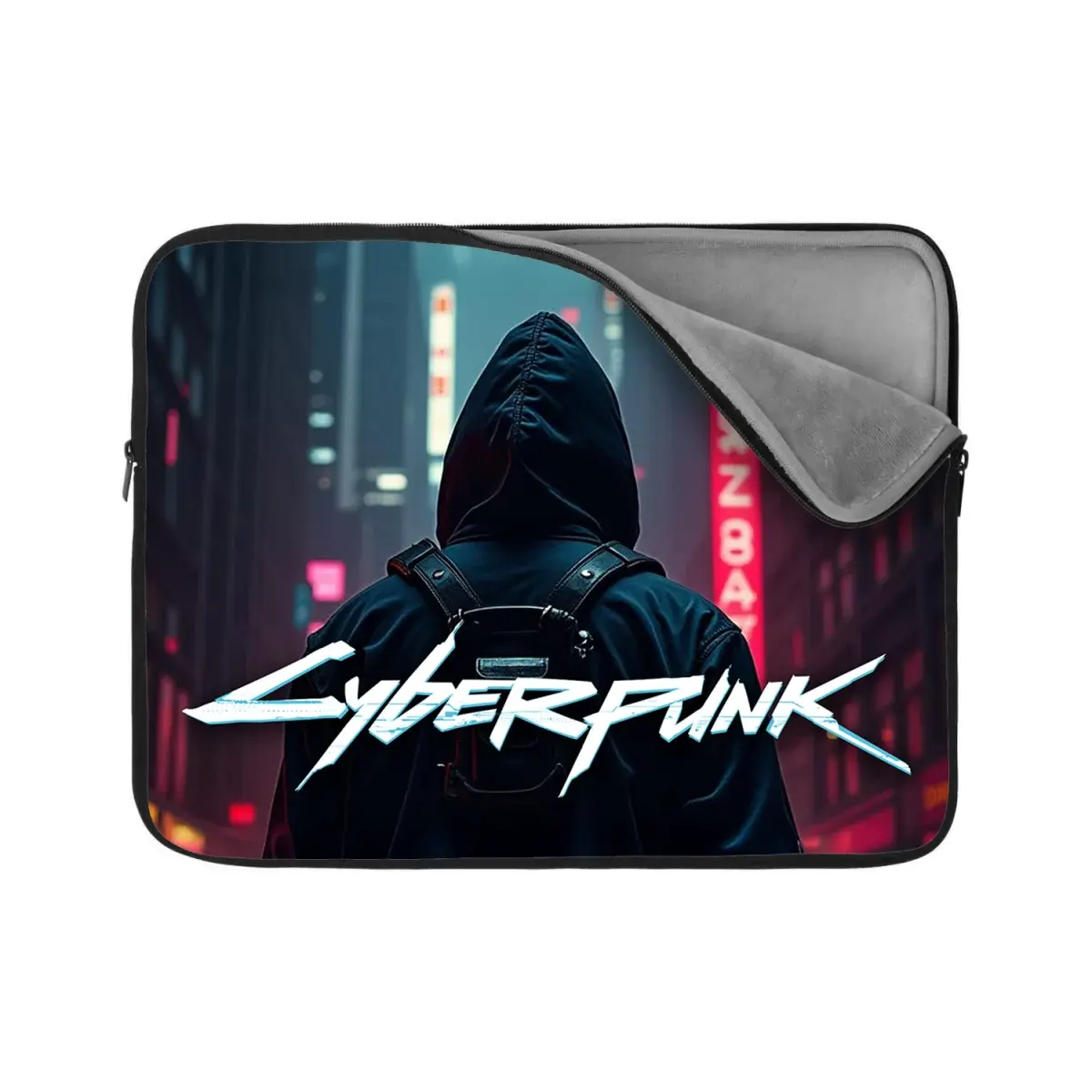 Obal na notebook Cyberpunk 2077 Pohled do města - 15,6