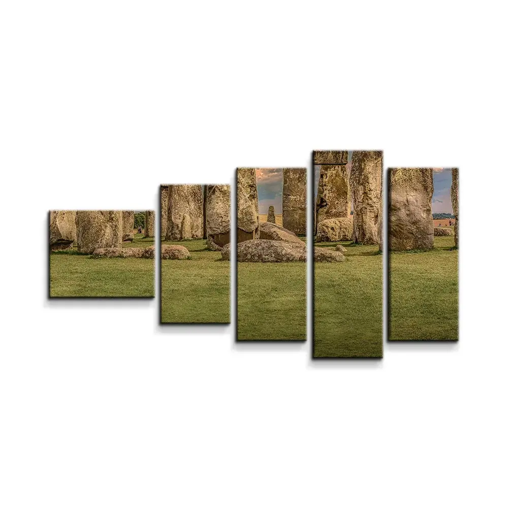 Obraz - 5-dílný Stonehenge - 100x60 cm