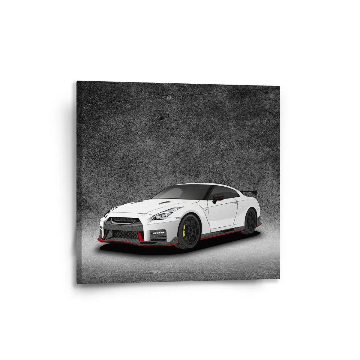 Obraz Nissan GTR 35 Šedý - 50x50 cm