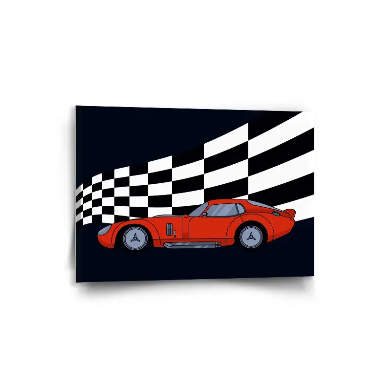 Obraz Závodní auto - 90x60 cm