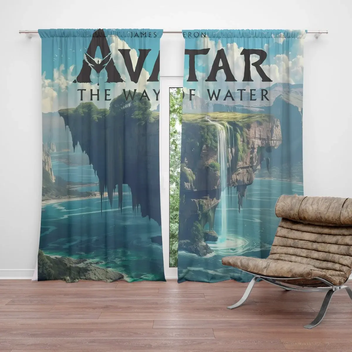 Závěs Avatar The Way of Water Plovoucí ostrov: 2ks 140x250cm