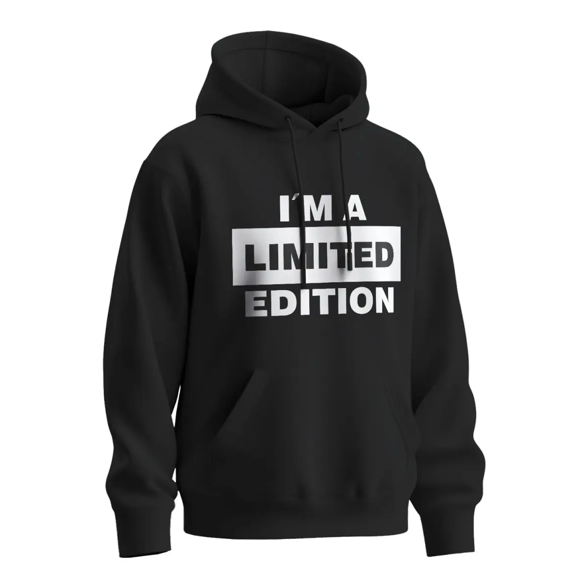 Mikina s potiskem I´m a limited edition - černá