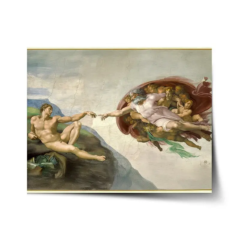 Plakát Stvoření Adama - Michelangelo Buonarroti - 60x40 cm