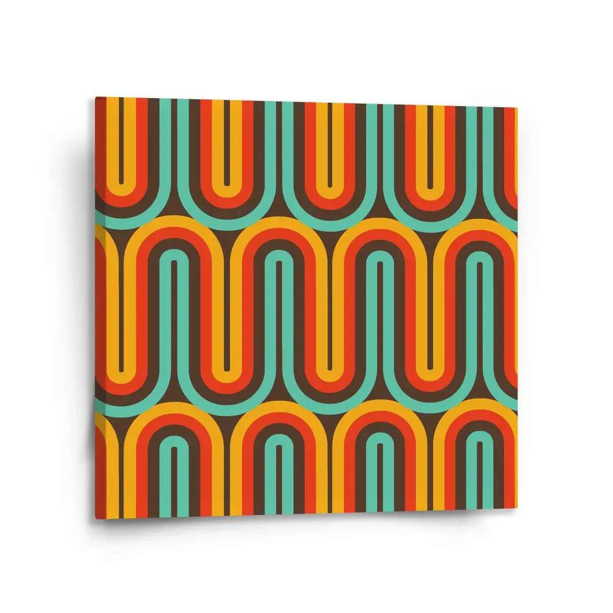 Obraz Retro vlny - 110x110 cm