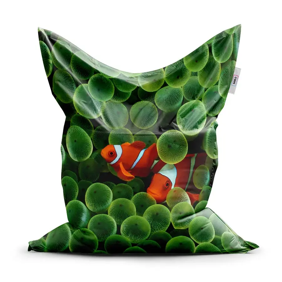 Sedací vak Classic Klaun očkatý - 150x100 cm