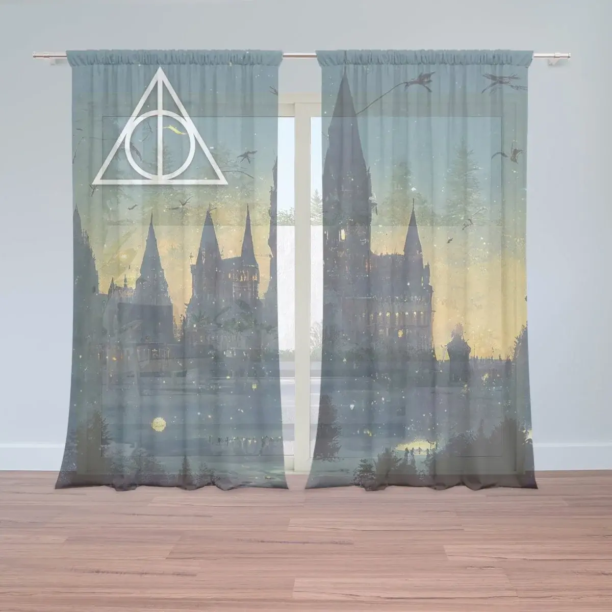 Záclony Noční Bradavice: 2ks 150x250cm