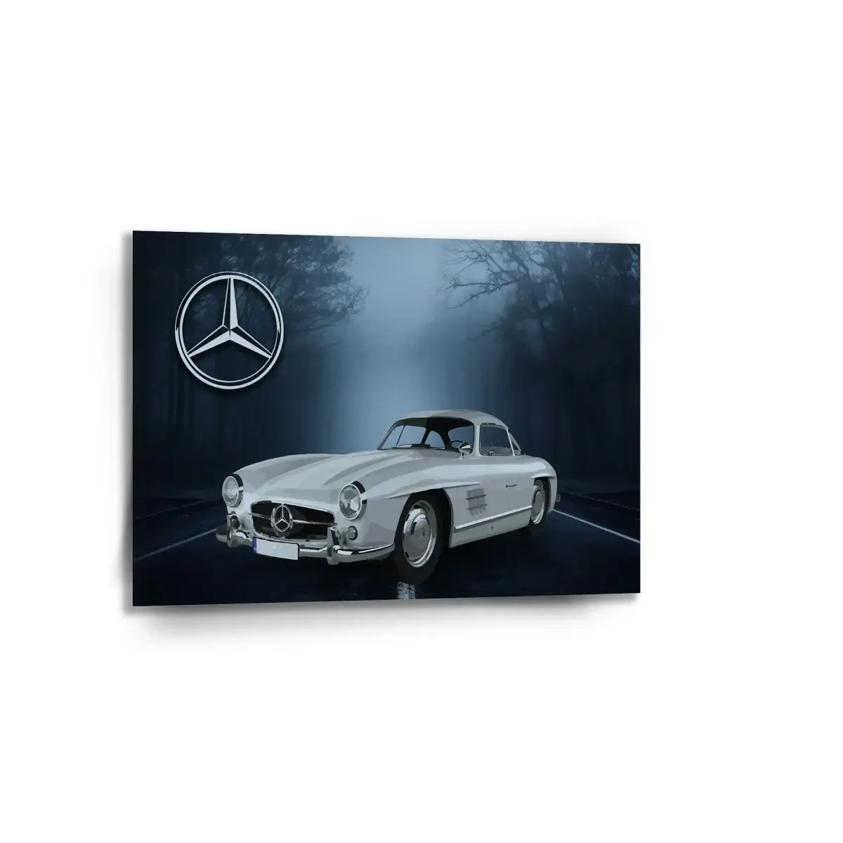 Obraz Mercedes-Benz 300 SL V lese - 90x60 cm