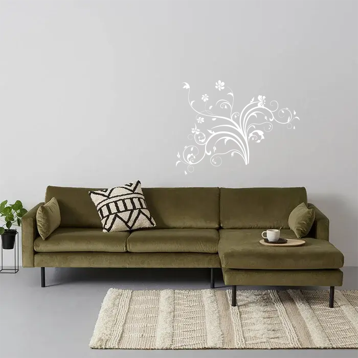 Samolepka na zeď: Floral ornament -